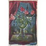 William MacTaggart, ROSES AGAINST THE NIGHT SKY (DRUMMOND PLACE), 1957, Colour lithograph, 48/50