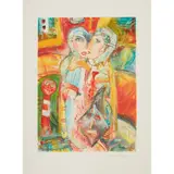 John Bellany, THE LOVERS, Etching with aquatint, 18/50