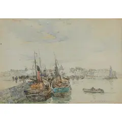 Robert McGowan Coventry, NORTH SEA DRIFTERS, watercolour