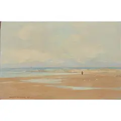 George Houston, LOOKING ACROSS TO ARRAN, oil on canvas