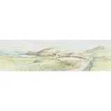 Tom Shanks, ROAD BY THE BAY, watercolour
