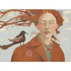 Catriona Millar, LITTLE WING, mixed media on canvas