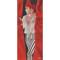 Alan King, MAKING AN ENTRANCE, oil on canvasboard