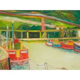 John Bellany, FAITH IN HARBOUR, oil on canvas