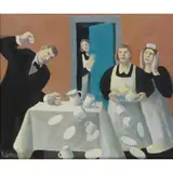 Karoline Larusdottir, THE ANGRY WAITER, oil on canvas