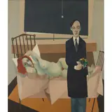 Euan Heng, THE VISITOR, 1971, oil on canvas