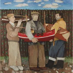 John G. Boyd, WELL MET, 1952, oil on canvas