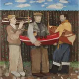 John G. Boyd, WELL MET, 1952, oil on canvas