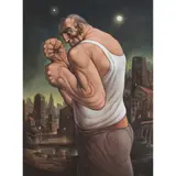 Peter Howson, TRONGATE, oil on canvas