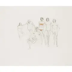Charles Avery, UNTITLED (FAMILY GROUP), 2001, pencil, ink and coloured pencil