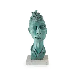 John Byrne, FEG, bronze on marble base