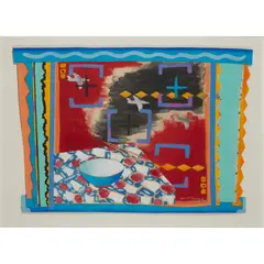 Howard Raybould, STILL-LIFE, 1986, oil on collaged wood elements