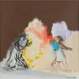 David Michie, THE DANCERS, 2011, oil on canvas board