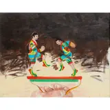 David Michie, CHINESE BOXERS, 2003, oil on canvas