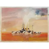 Robert Andrew Parker, HMS ADVENTURE, 1995, gouache