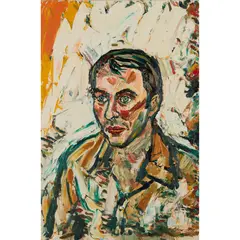 John Bratby, PORTRAIT OF ANTHONY VALENTINE, 1975, oil on canvas