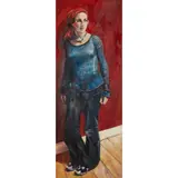 David Martin, PORTRAIT OF A WOMAN, 2001, oil on board