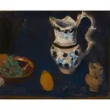 David McClure, STILL-LIFE WITH JUG AND GRAPES, oil on board