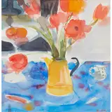 Glen Scouller, YELLOW TEAPOT, watercolour