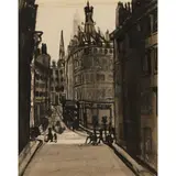 Bet Low, CHARING CROSS - 1946/47, pen and ink