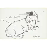 LITTLE BOODGE by David Hockney, 1993, Off-set lithograph, published by 1853 Gallery, Salts Mill, Saltaire, Yorkshire, sold Jan 2023