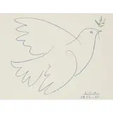 DOVE 28.12.61 by Pablo Picasso, Lithograph, sold Jan 2023