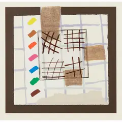 Sandra Blow, TRANSPARENCY, Screenprint with collaged elements, 43/130