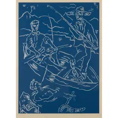 Adrian Wiszniewski, FISHERMAN, Screenprint, 15/20