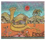 Alan Davie, MYSTICAL LANDSCAPE 31 (HEADED SERPENT), 1986