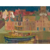 William Birnie, FISHING BOAT, PITTENWEEM, '74, oil on board