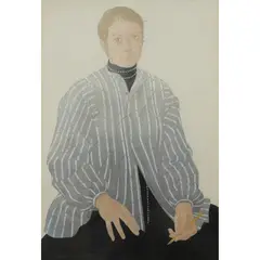 Barbara Balmer, SELF-PORTRAIT, 1976, watercolour and pencil