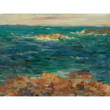 Henry Young Alison, SEASCAPE, oil on canvas