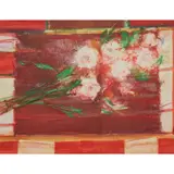 William James Baillie, DARK TABLE AND BOUQUET, watercolour