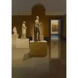 Peter Kelly, SCULPTURE IN THE PRADO, oil on canvas
