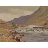 George Houston, RIVER THROUGH THE GLEN, oil on canvas