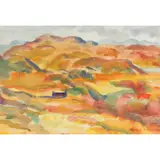 Donald Moodie, COTTAGE IN THE HILLS, watercolour