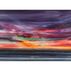 James Spence, SUMMER NIGHT, THE HEBRIDES, 1995, watercolour and iridescent paint