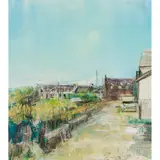 Sarah Carrington, THE VILLAGE, SUMMER, IONA, Mixed media and gold leaf