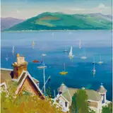 Norman Edgar, ABOVE GOUROCK YACHT CLUB, oil on canvas