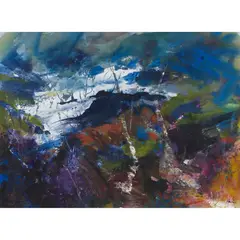 James Hawkins, THERE WAS MORE WATER THAN WE EXPECTED, watercolour and acrylic on paper