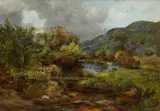 James Faed Jr, ROUGH SHOOTING IN THE TROSSACHS, oil on canvas