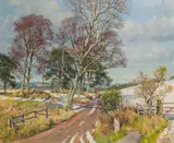 James McIntosh Patrick, THE LAST OF THE SNOW, NORTH BALLO, oil on canvas