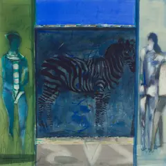 GIRL APPROACHES II by Robin Philipson, Watercolour, sold Dec 2022