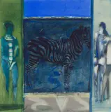 Robin Philipson, GIRL APPROACHES II, Watercolour