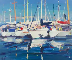 James Fullarton, THE MARINA, oil on canvas