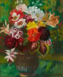 Mary Nicol Neill Armour, FLOWERS IN A JAPANESE VASE