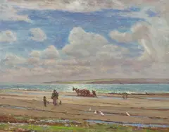 Patrick Downie, SUMMER TIME, FIRTH OF CLYDE, oil on board