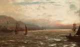 David Farquharson, THE TAY AT NEWBURGH, oil on canvas