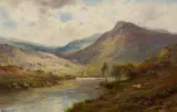 Alfred de Breanski Senior, THE LAKE AND RIVER GARRY