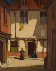 David Young Cameron, LOCHES, FRANCE, oil on canvas